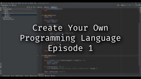 How to Create a Programming Language: Why Not Teach Your Cat to Code While You're At It?